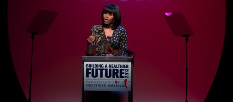 Michelle Obama en una cumbre sobre salud y obesidad infantil