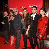 Carlos Areces, Blanca Suárez, Pedro Almodóvar, Pepa Charro, Miguel Ángel Silvestre y Laya Matí en los premios Fotogramas de Plata 2012