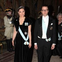 Victoria y Daniel de Suecia en la cena al gala al presidente de Turquía