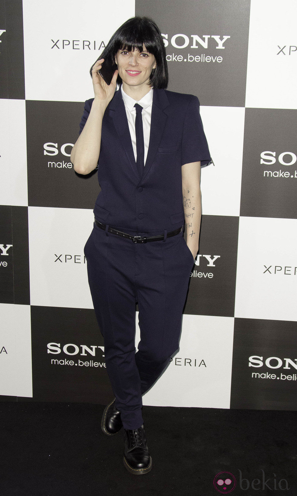 Bimba Bosé en la presentación del nuevo teléfono móvil de Sony