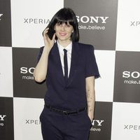 Bimba Bosé en la presentación del nuevo teléfono móvil de Sony