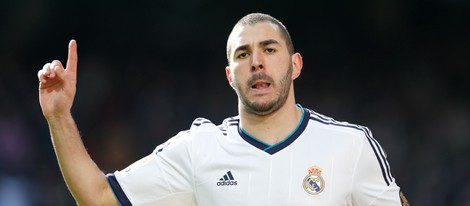 Karim Benzema durante un partido del Real Madrid