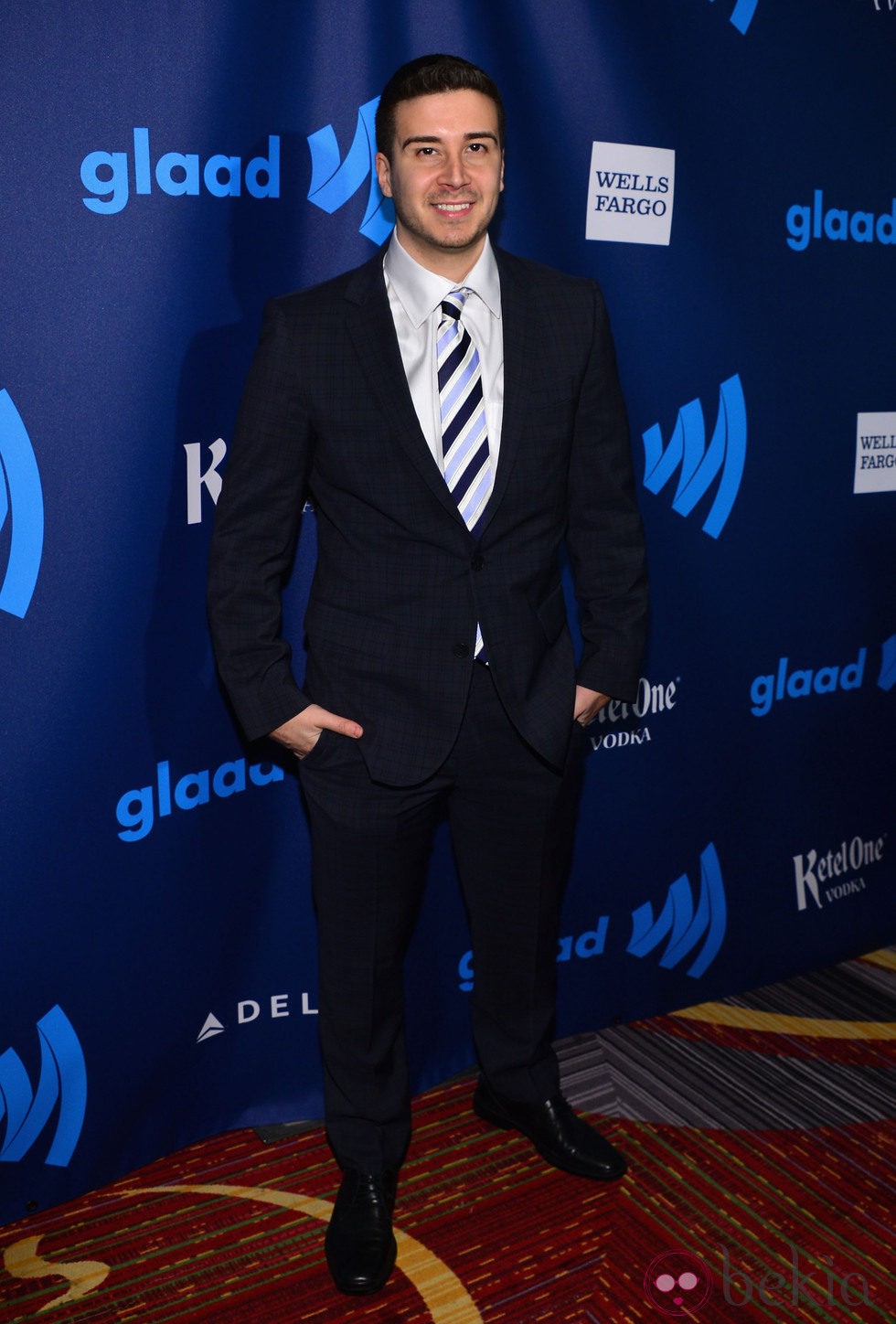 Vinny Guadagnino en la 24 edición anual de los GLAAD Media Awards 