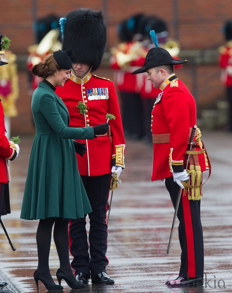 Kate Middleton con los tréboles del día de San Patricio