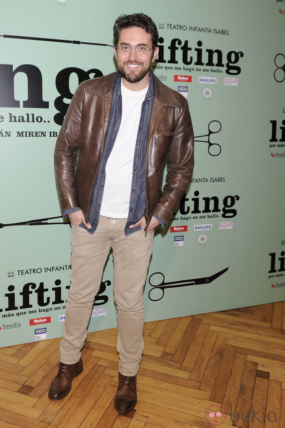 Màxim Huerta en el estreno de la obra de teatro 'Lifting'