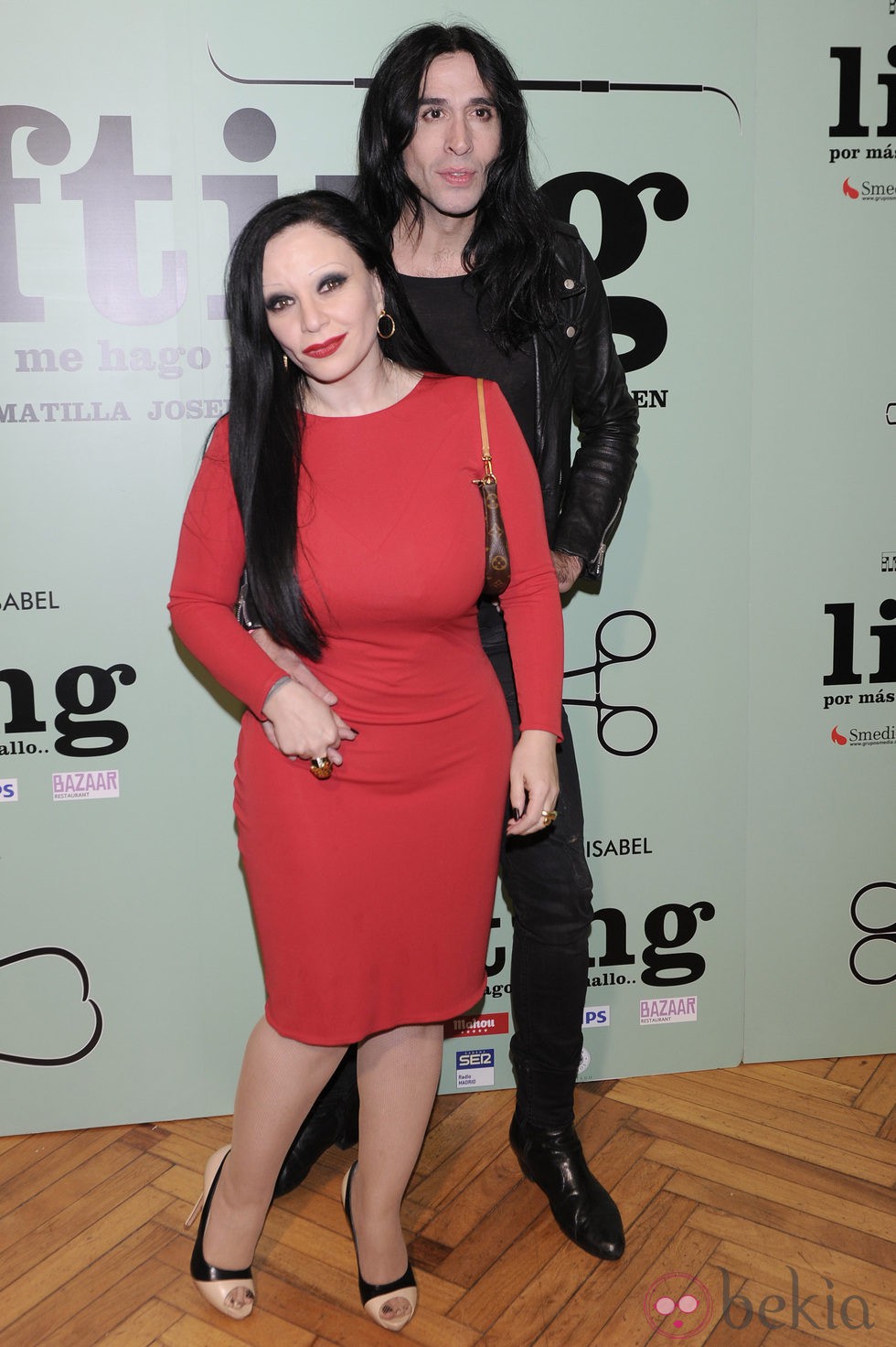 Alaska y Mario Vaquerizo en el estreno de la obra de teatro 'Lifting'