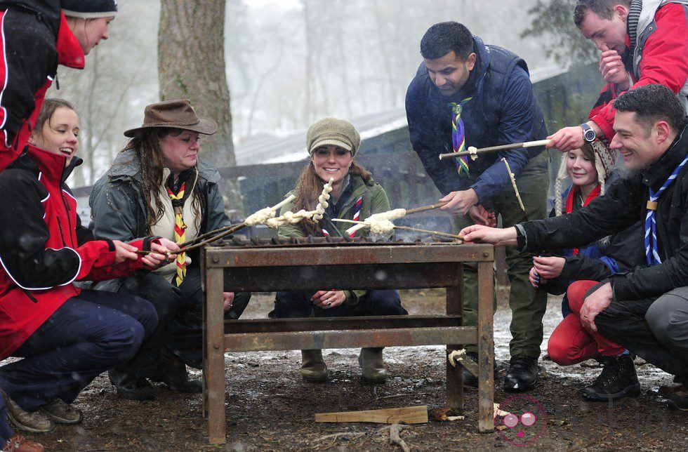 Kate Middleton en el Centro de Actividades Scout Great Tower