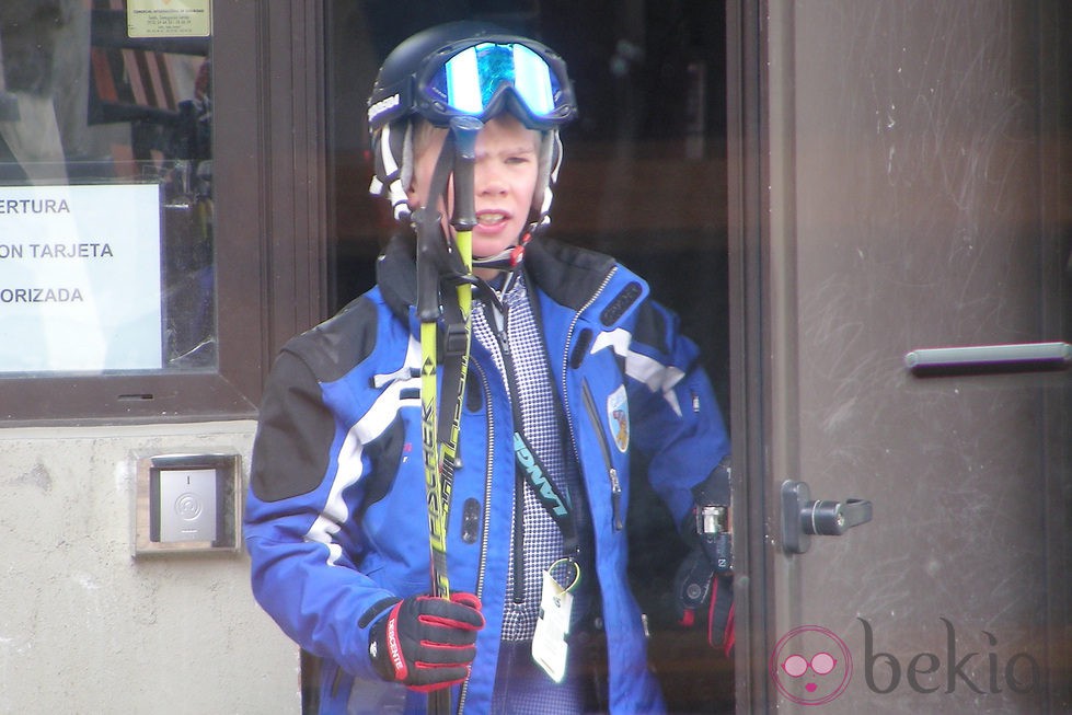 Miguel Urdangarín esquiando en Baqueira Beret en Semana Santa 2013