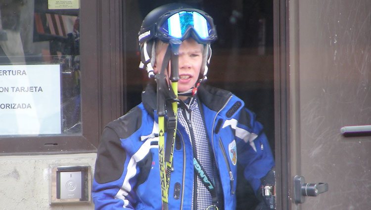 Miguel Urdangarín esquiando en Baqueira Beret en Semana Santa 2013