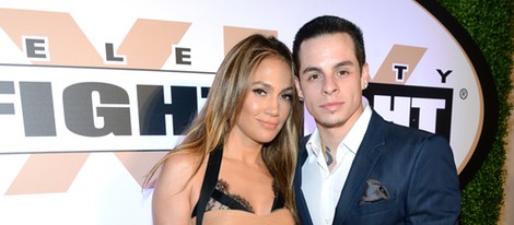 Jennifer Lopez y Casper Smart en la Celebrity Fight Night 2013