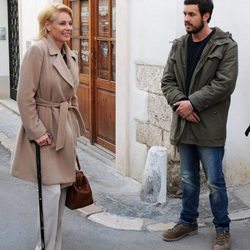 Mario Casas y Belén Rueda rodando 'Ismael' en Sitges