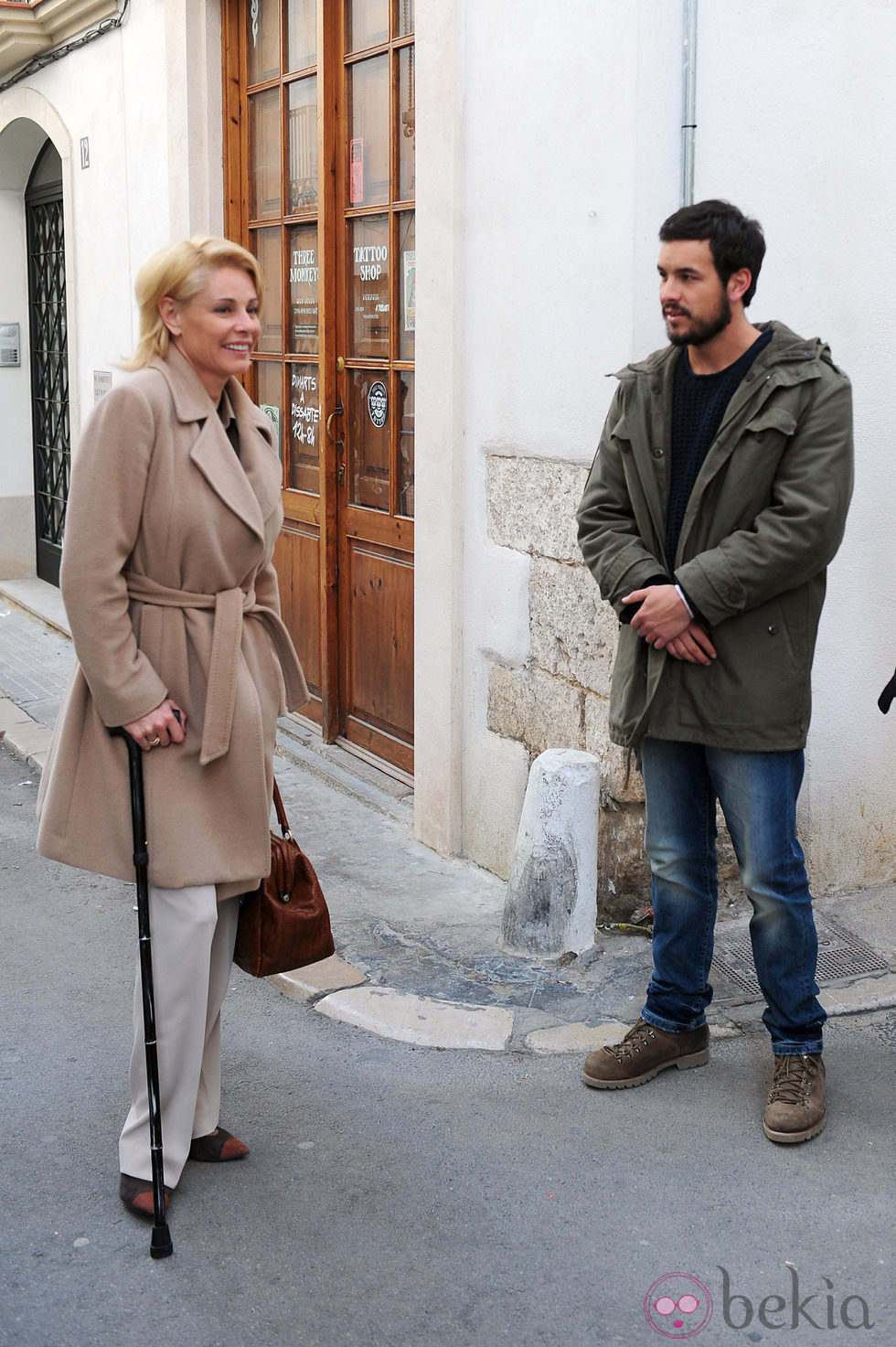 Mario Casas y Belén Rueda rodando 'Ismael' en Sitges