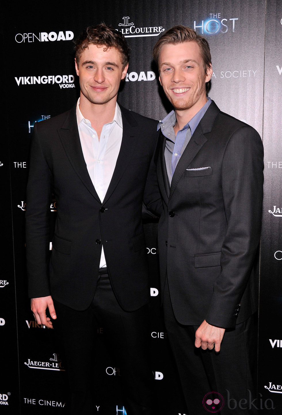 Max Irons y Jake Abel en la presentación de 'The Host' ('La huésped') en Nueva York