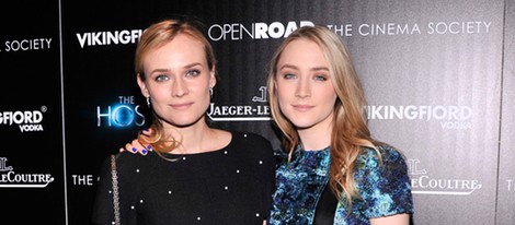 Saoirse Ronan y Diane Kruger en la presentación de 'The Host' ('La huésped') en Nueva York