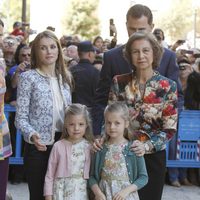 La Familia Real en la Misa de Pascua en Palma de Mallorca