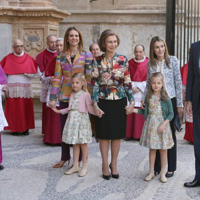 La Familia Real en la Misa de Pascua