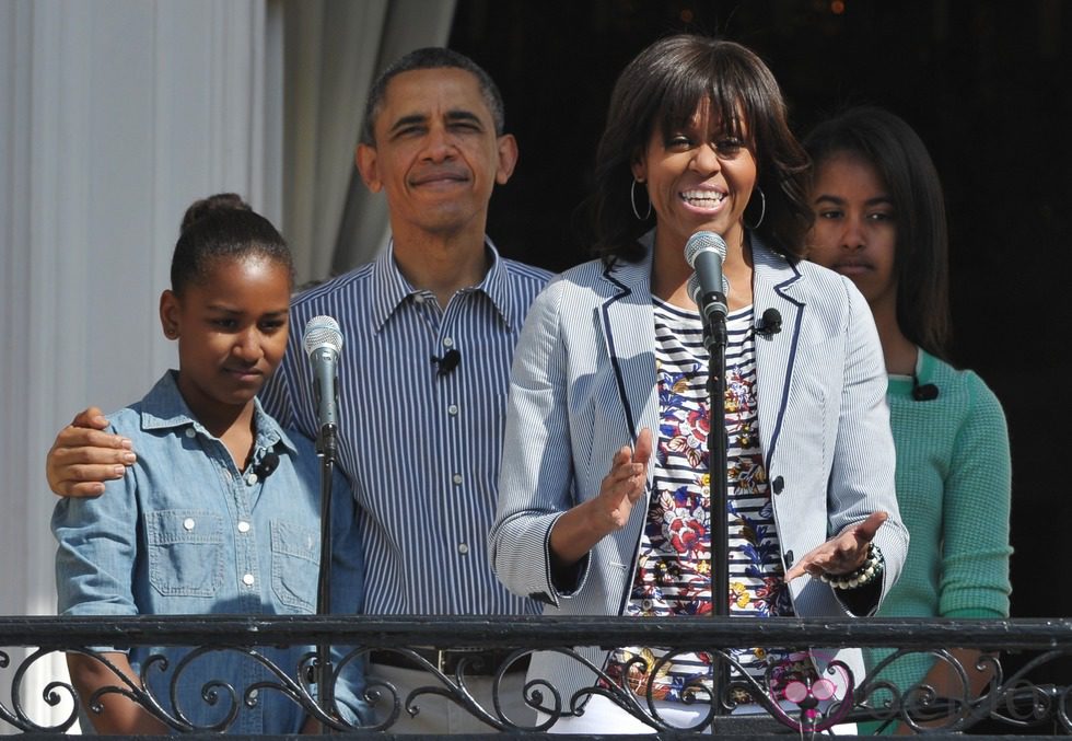 Barack y Michelle Obama celebran la Pascua 2013 con sus hijas Malia y Sasha