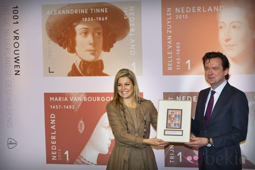 Máxima de Holanda en un acto oficial en la Universidad de Amsterdam