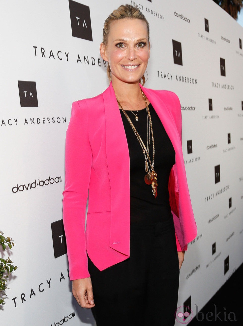 Molly Sims en la apertura del nuevo estudio de Tracey Anderson