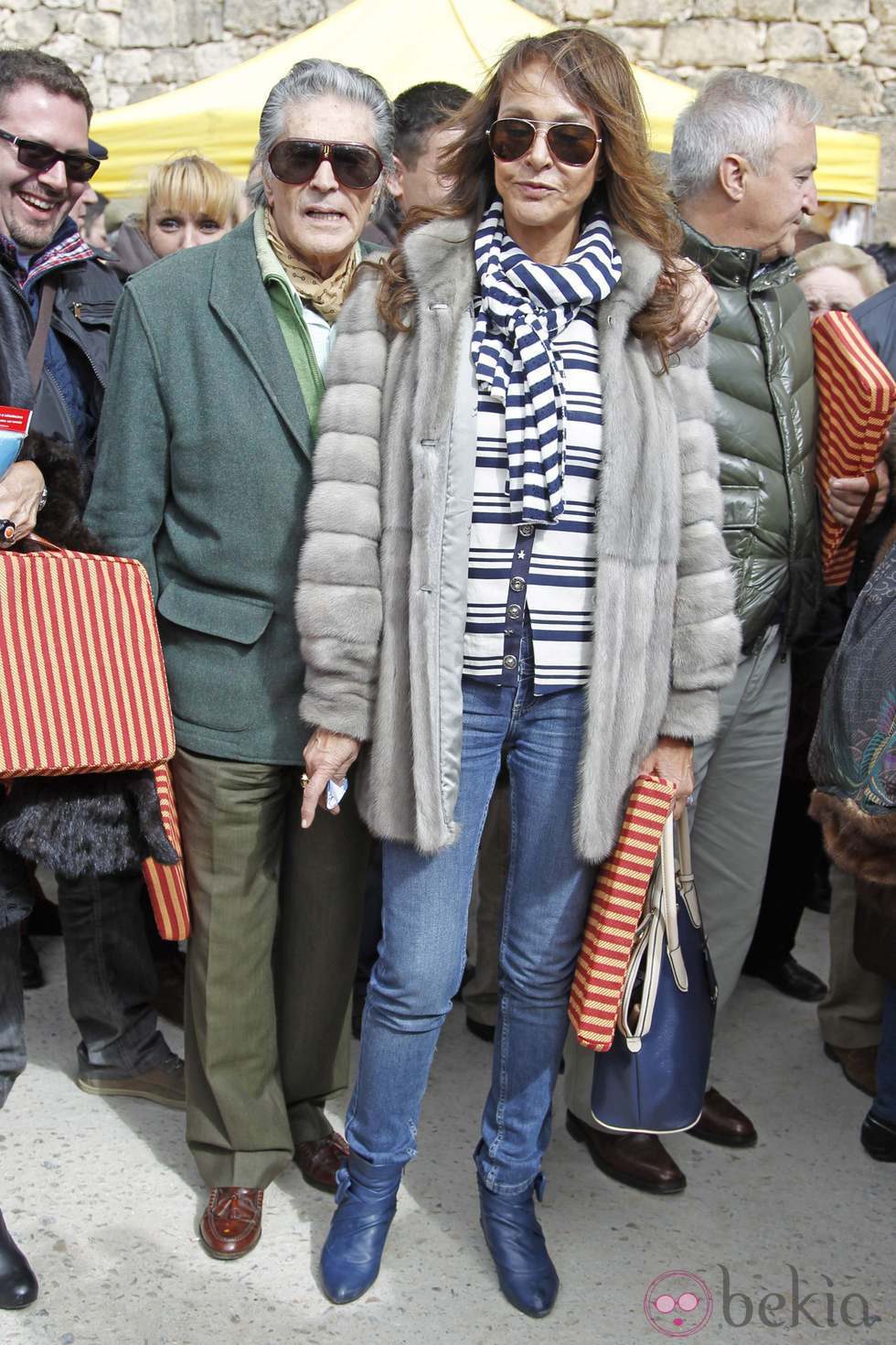 Jaime Ostos y Mari Ángeles Grajal en la corrida de primavera de Brihuega