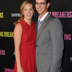 Heather Morris y Taylor Hubbell en el estreno de 'Spring Breakers'