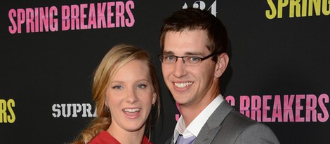 Heather Morris y Taylor Hubbell en el estreno de 'Spring Breakers'