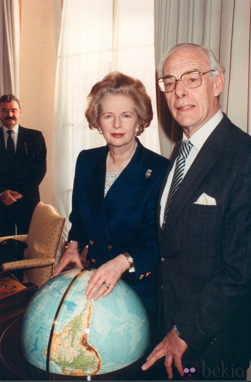 Margaret Thatcher con su marido Denis Thatcher