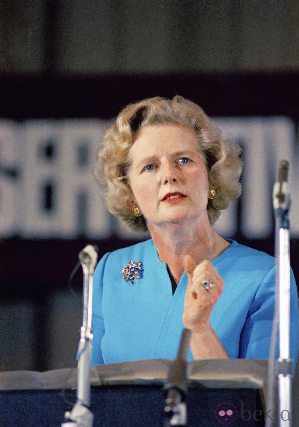 Margaret Thatcher en un discurso de 1975