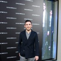 David Castillo en la inauguración de una tienda de Armani en Madrid