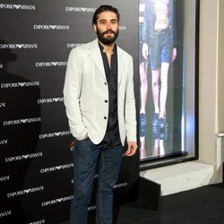 Alex García en la inauguración de una tienda de Armani en Madrid