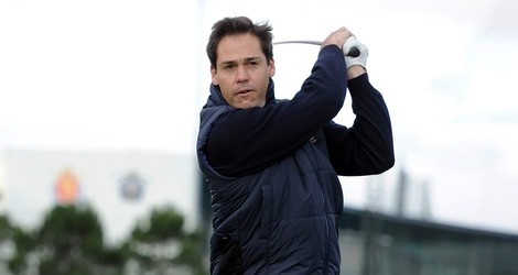 Luis Alfonso de Borbón en un torneo de golf solidario