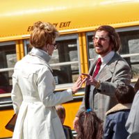 Jennifer Lawrence y Christian Bale grabando 'American Bullshit'