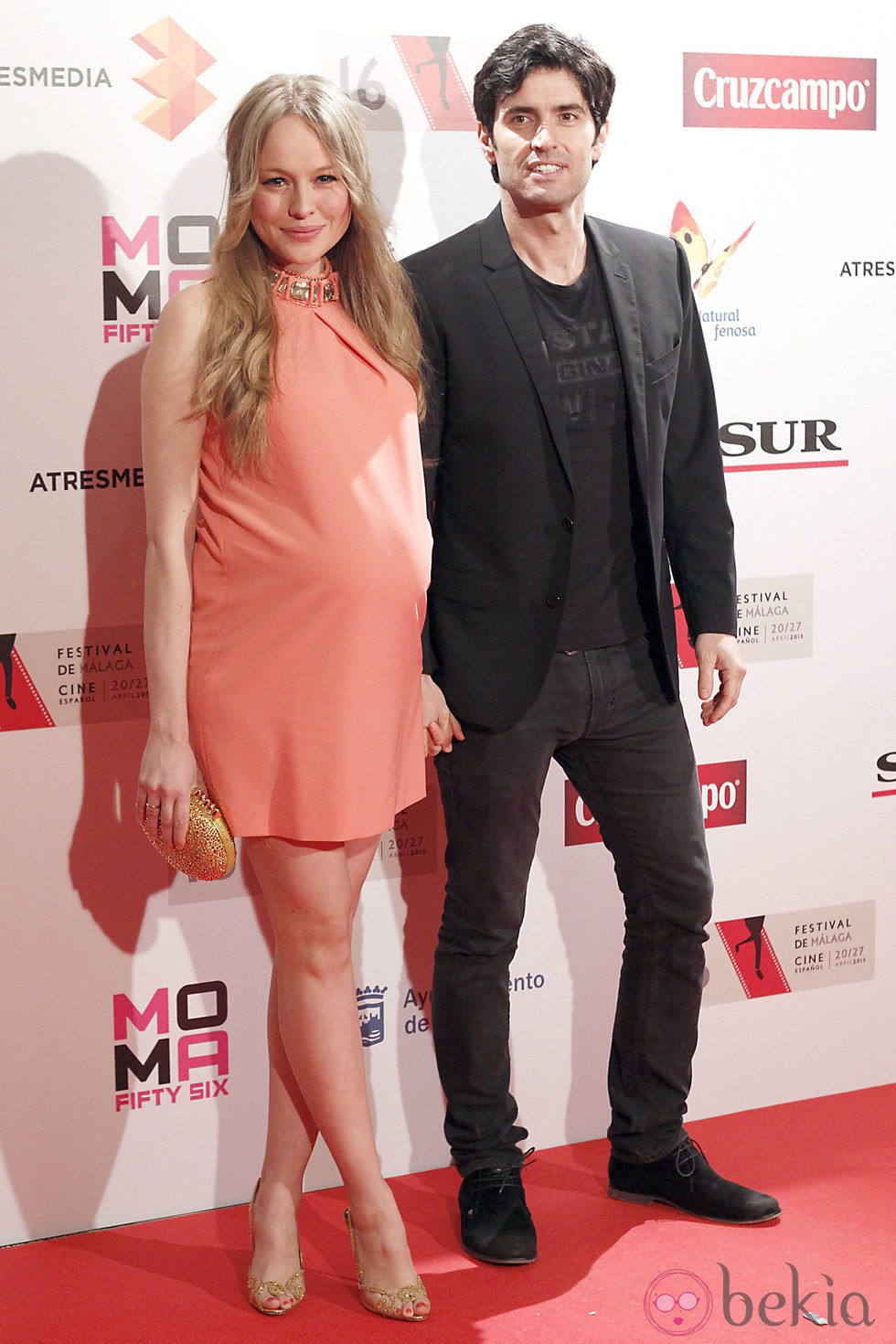 Esmeralda Moya y Carlos García en la presentación del Festival de Málaga 2013