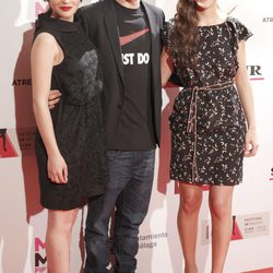 Andrea Duro, Joel Bosqued y Sandra Blázquez en la presentación del Festival de Málaga 2013