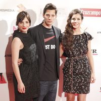 Andrea Duro, Joel Bosqued y Sandra Blázquez en la presentación del Festival de Málaga 2013