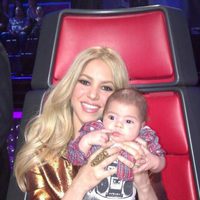 Shakira con su hijo Milan en 'The Voice'