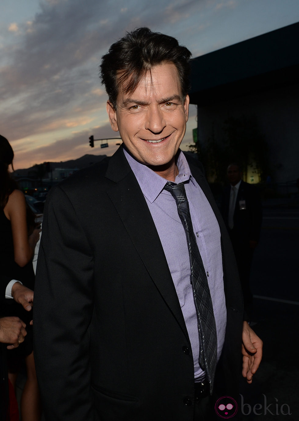 Charlie Sheen en la premiere de 'Scary Movie 5'