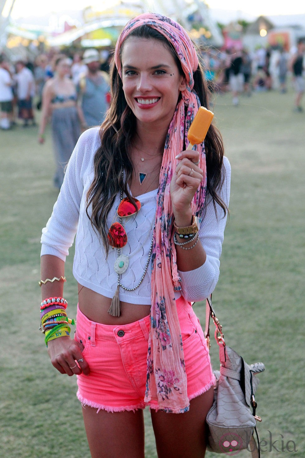 Alessandra Ambrosio en el Festival de Coachella 2013