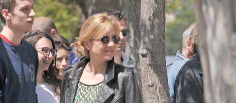 La Infanta Cristina sonriente en Barcelona