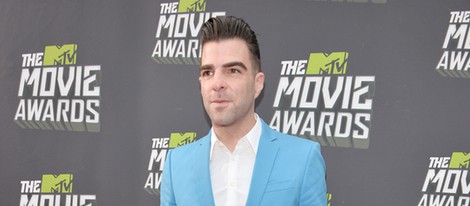 Zachary Quinto en la alfombra roja de los MTV Movie Awards 2013