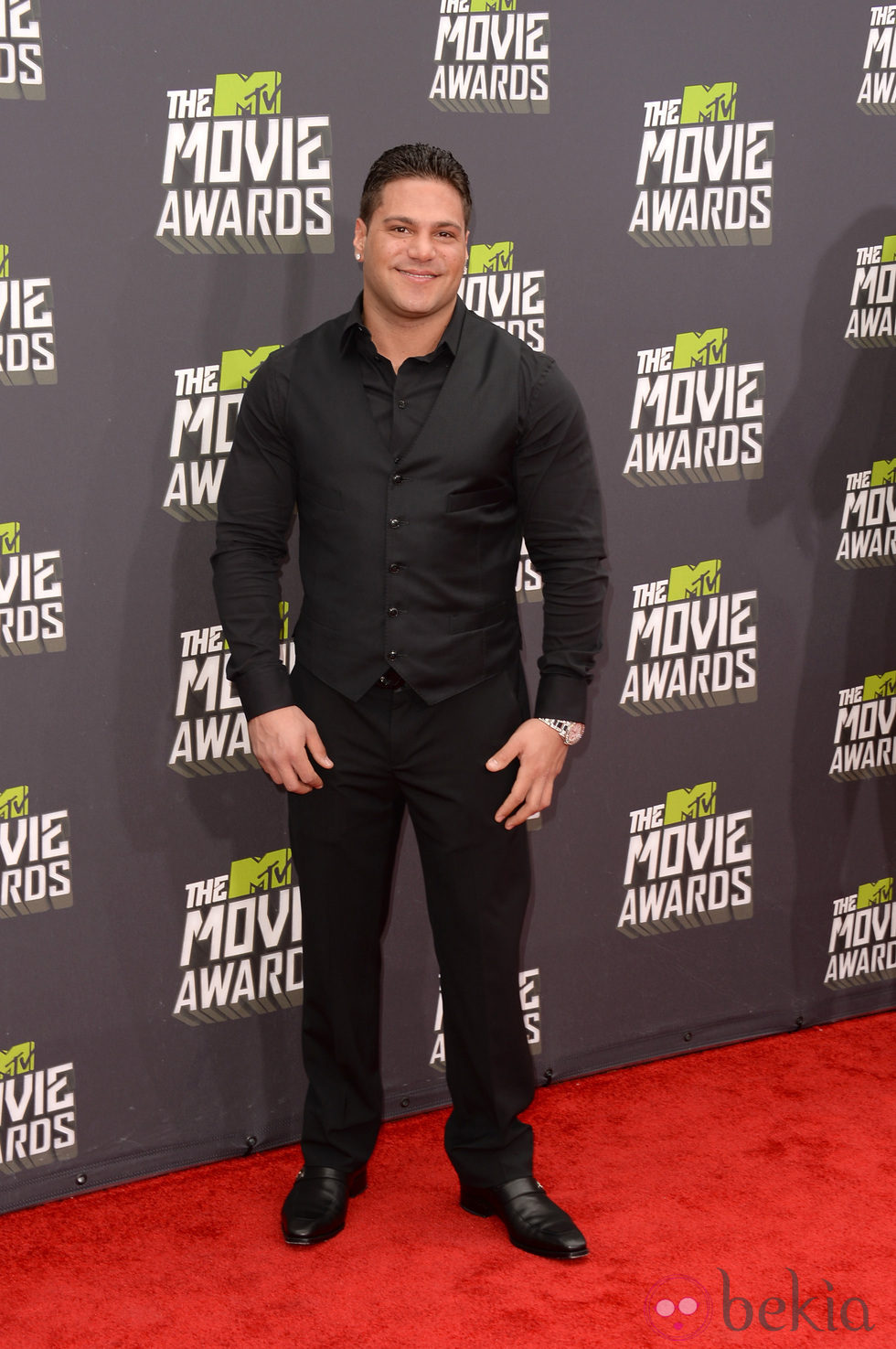 Ronnie Ortiz-Magro en la alfombra roja de los MTV Movie Awards 2013