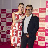 Jorge Javier Vázquez y Raquel Sánchez Silva en un acto de Entulinea de Weight Watchers