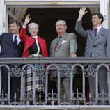 Federico, Margarita, Enrique y Joaquín de Dinamarca celebran el 73 cumpleaños de la Reina Margarita