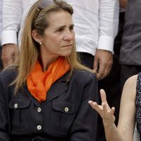 La Infanta Elena y la Primera Dama de Panamá en la inauguración de un centro de atención infantil