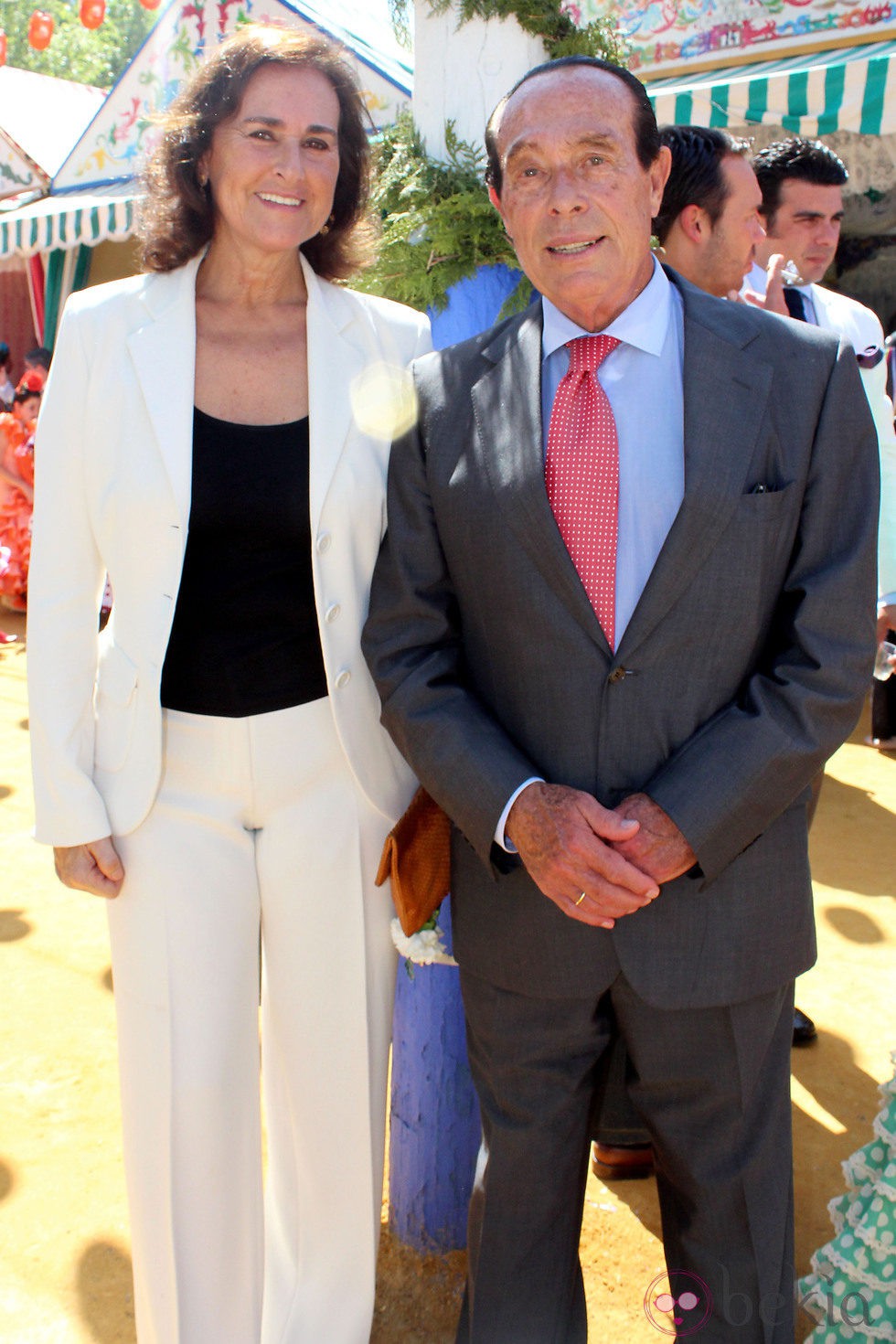 Curro Romero y Carmen Tello en la Feria de Abril 2013