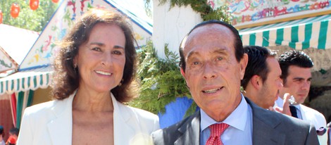 Curro Romero y Carmen Tello en la Feria de Abril 2013