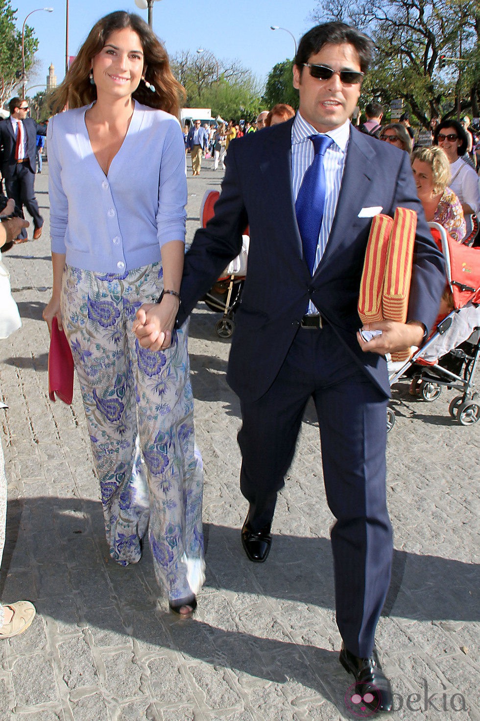 Fran Rivera y Lourdes Montes en los toros en Sevilla