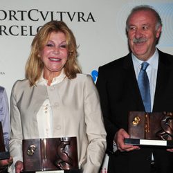 La Baronesa Thyssen y Vicente del Bosque, premiados por Sport Cultura Barcelona