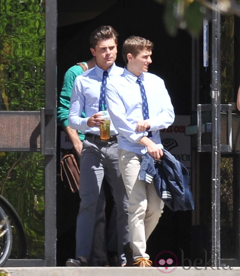 Zac Efron y Dave Franco en el rodaje de 'Townies'