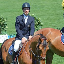 Sergio Álvarez compitiendo en un campeonato hípico de Barcelona